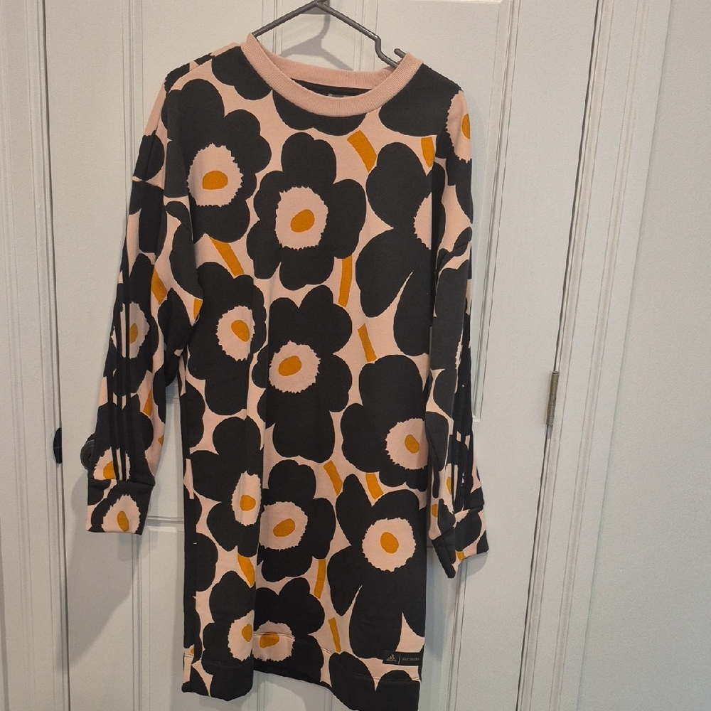 Women’s Pink Floral Long Sleeve Tunic Top